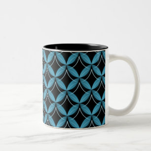 Uptown Glam Mug, Electric Blue Two-Tone Coffee Mug