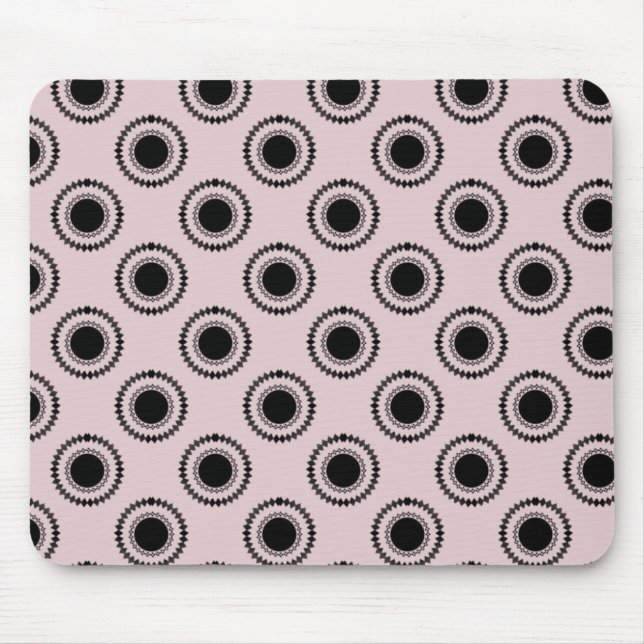 Uptown Hipster Mousepad, Delicate Light Pink Mouse Pad (Front)