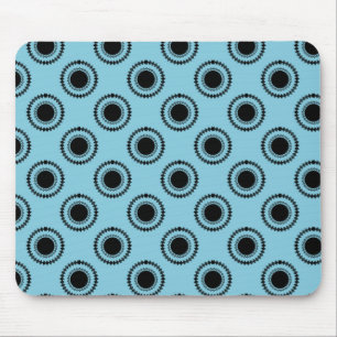 Uptown Hipster Mousepad, Turquoise Mouse Pad