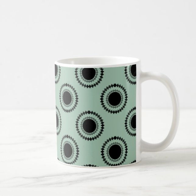 Uptown Hipster Mug, Sage Coffee Mug (Right)
