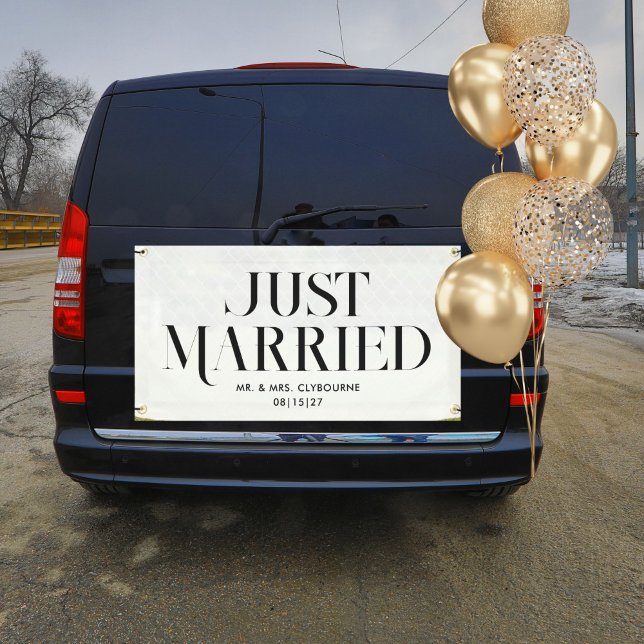 Uptown Just Married Car Banner (Creator Uploaded)