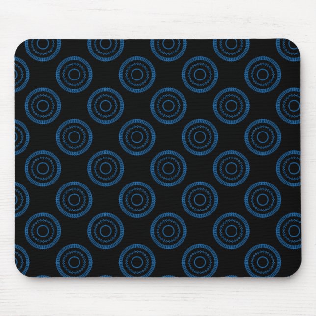 Uptown Posh Mousepad, Dark Blue Mouse Pad (Front)