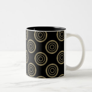 Uptown Posh Mug, Gold Two-Tone Coffee Mug