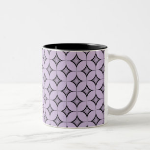 Uptown Retro Mug, Lavender Two-Tone Coffee Mug