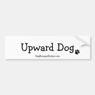 Upward Dog Bumper Sticker