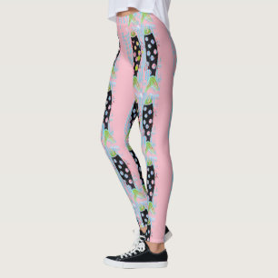 upward migrating fish Thunder_Cove pink Leggings