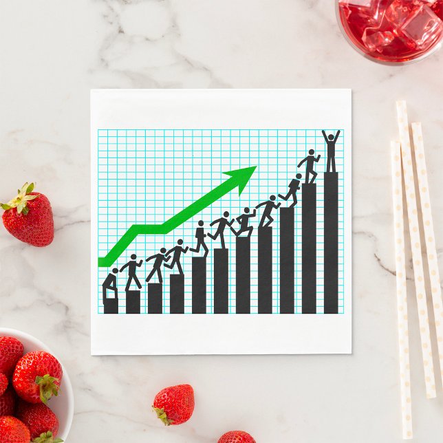 Upward Trend Graph Paper Napkins (Creator Uploaded)