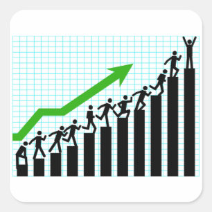 Upward Trend Graph Stickers