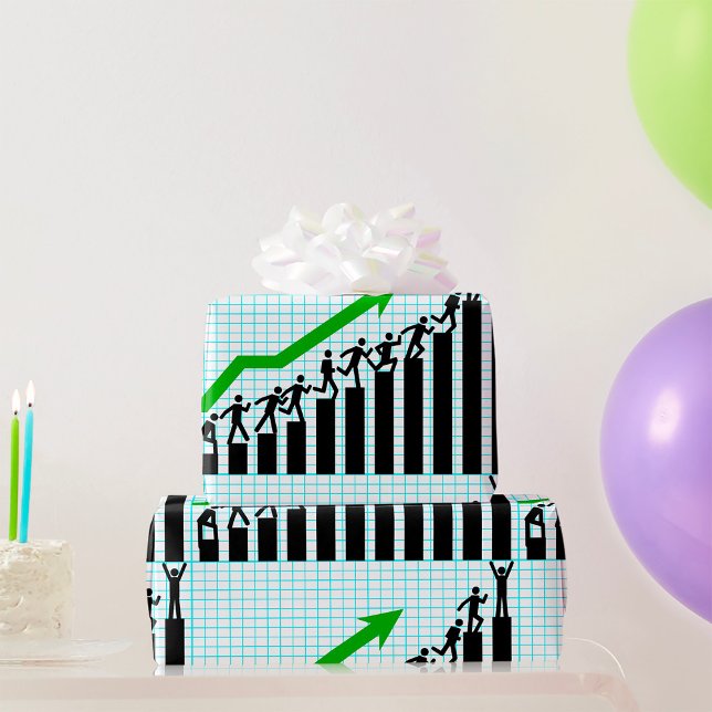 Upward Trend Graph Wrapping Paper (Creator Uploaded)