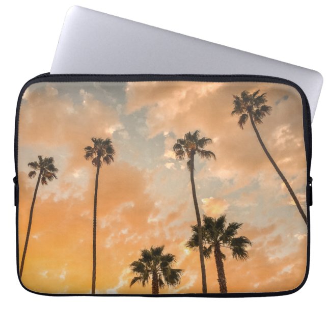 Upward View of Palms Laptop Sleeve (Front)