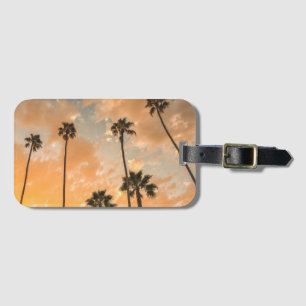 Upward View of Palms Luggage Tag