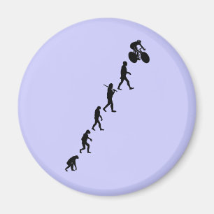 Upwardly Evolving Bicycle Design Magnet