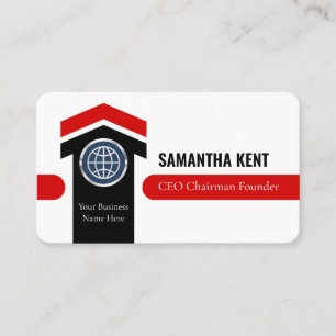 Upwards Successful Arrowhead Chairman Business Card