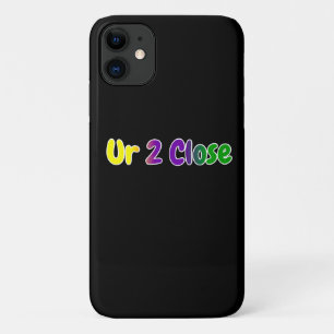 Ur 2 Close Mardi Gras Colours iPhone 11 Case