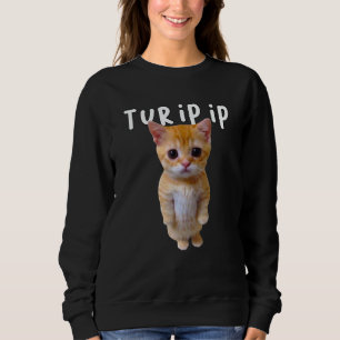 Ur Ip Ip El Gato Meme Sad Crying Cat Munchkin Kitt Sweatshirt