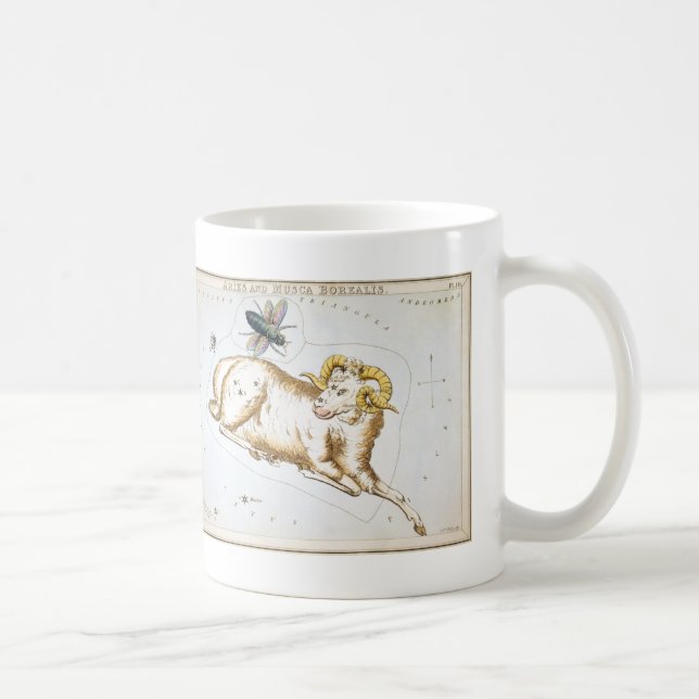 Urania's Mirror, Vintage Aries Constellation Coffee Mug (Right)
