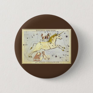 Urania's Mirror, Vintage Astronomy Celestial Map 6 Cm Round Badge