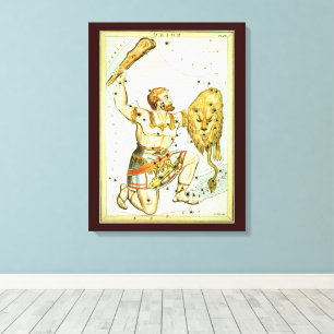 Urania's Mirror, Vintage Astronomy Celestial Map Canvas Print
