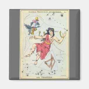 Urania's Mirror, Vintage Astronomy Celestial Map Magnet