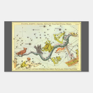 Urania's Mirror, Vintage Astronomy Celestial Map Rectangular Sticker