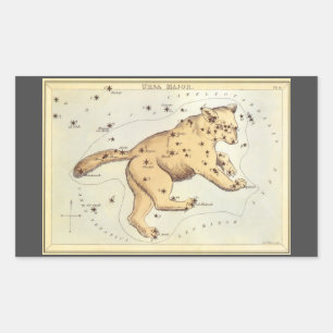 Urania's Mirror, Vintage Astronomy Celestial Map Rectangular Sticker