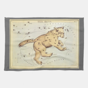 Urania's Mirror, Vintage Astronomy Celestial Map Tea Towel