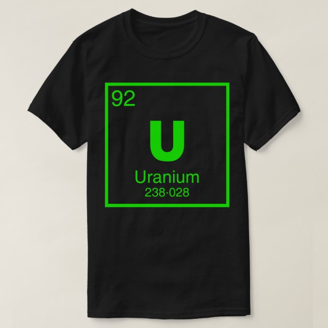 Uranium 92 T-Shirt (Design Front)