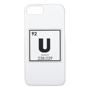 Uranium chemical element symbol chemistry formula Case-Mate iPhone case