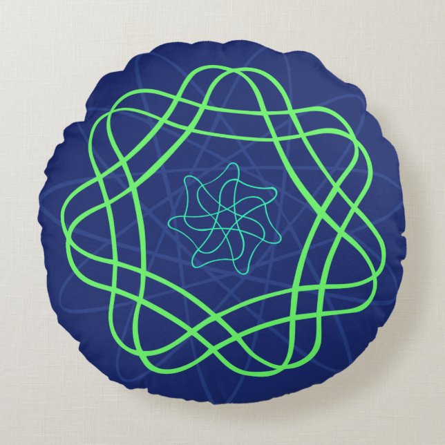 Uranium Glow large design Round Cushion (Front)