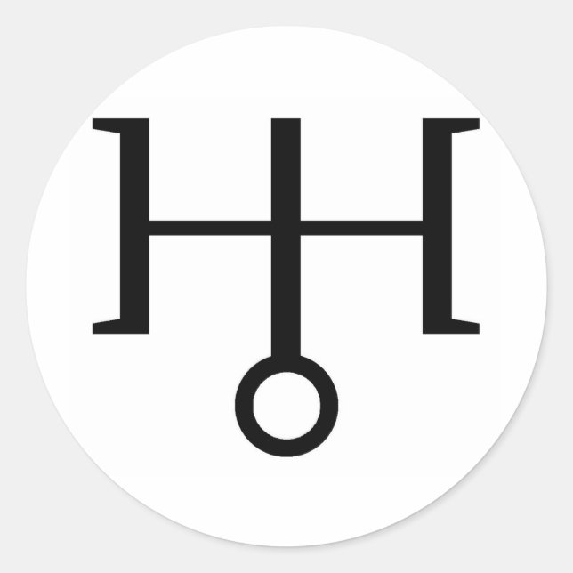 URANUS CLASSIC ROUND STICKER (Front)