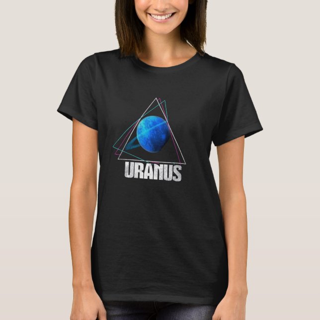 Uranus Planet Solar System Astronomy T-Shirt (Front)