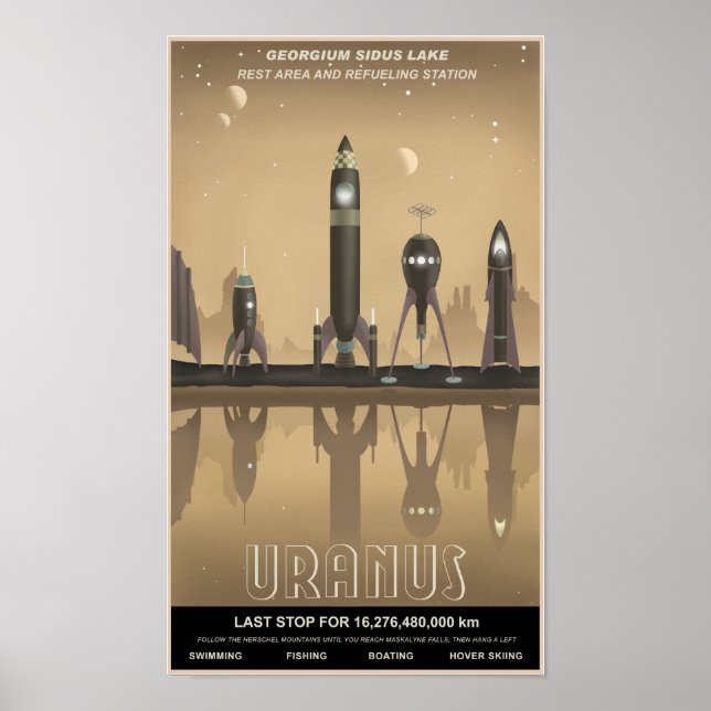 Uranus rest stop poster (Front)
