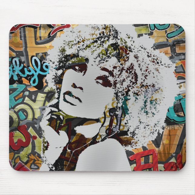 Urban Allure Graffiti Mouse Pad (Front)