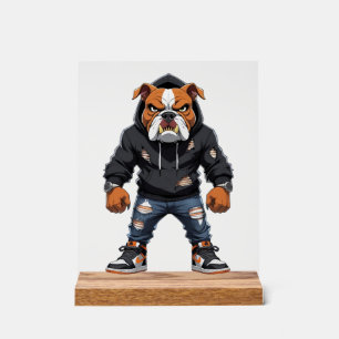 Urban Alpha Bulldog � Street Style Mascot Acrylic Sign