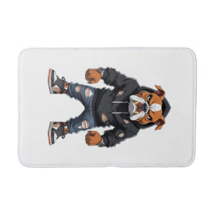Urban Alpha Bulldog � Street Style Mascot Bath Mat