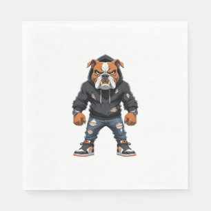 Urban Alpha Bulldog � Street Style Mascot Napkin