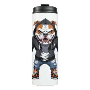 Urban Alpha Bulldog – Street Style Mascot Thermal Tumbler