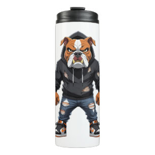 Urban Alpha Bulldog – Street Style Mascot Thermal Tumbler
