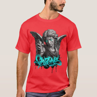 Urban Angel Graffiti – Broken Statue Street Art T- T-Shirt