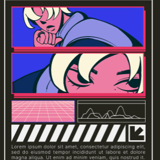  "Urban Anime Vibes: Streetwear T-Shirt" T-Shirt