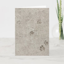 Urban Archaeology, Pawprint #2 Blank Greeting Card