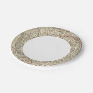 Urban areas of France 2 Paper Plate