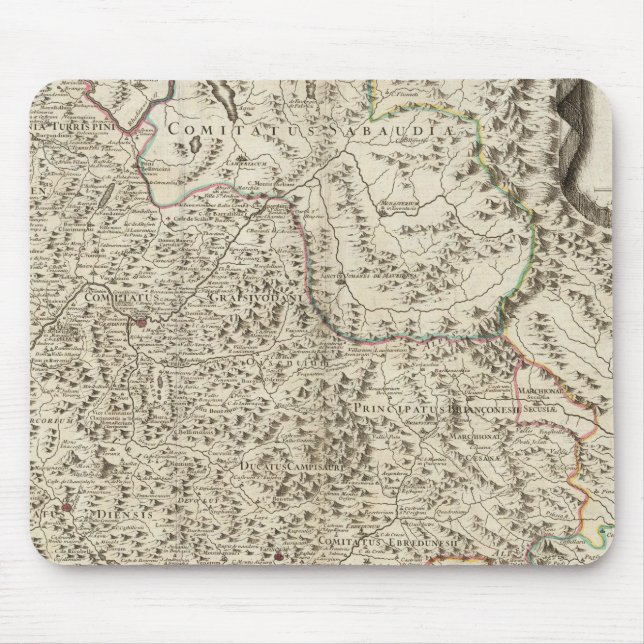 Urban areas of France 3 Mouse Pad (Front)