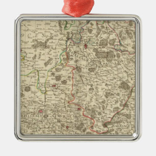 Urban areas of France Metal Ornament
