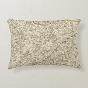 Urban areas of Germany 2 Decorative Cushion