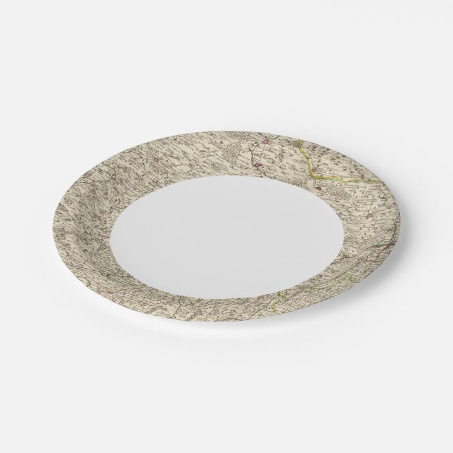 Urban areas of Germany 2 Paper Plate (Angled)