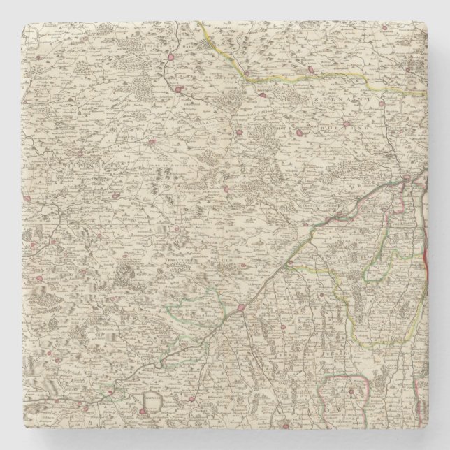Urban areas of Germany 2 Stone Coaster (Front)