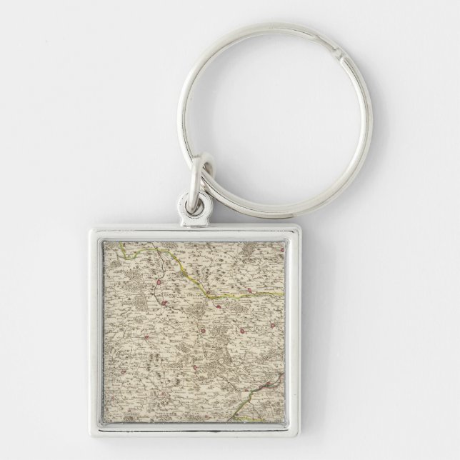 Urban areas of Germany Key Ring (Front)