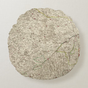 Urban areas of Germany Round Cushion