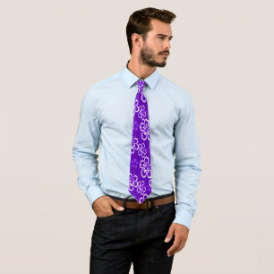 Urban Armani Hawaiian Flowers Pattern Necktie